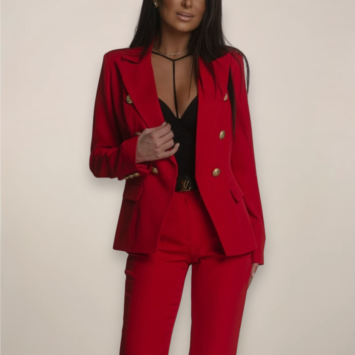 Professional Women's 2 Piece Business Suit Jacket Set
