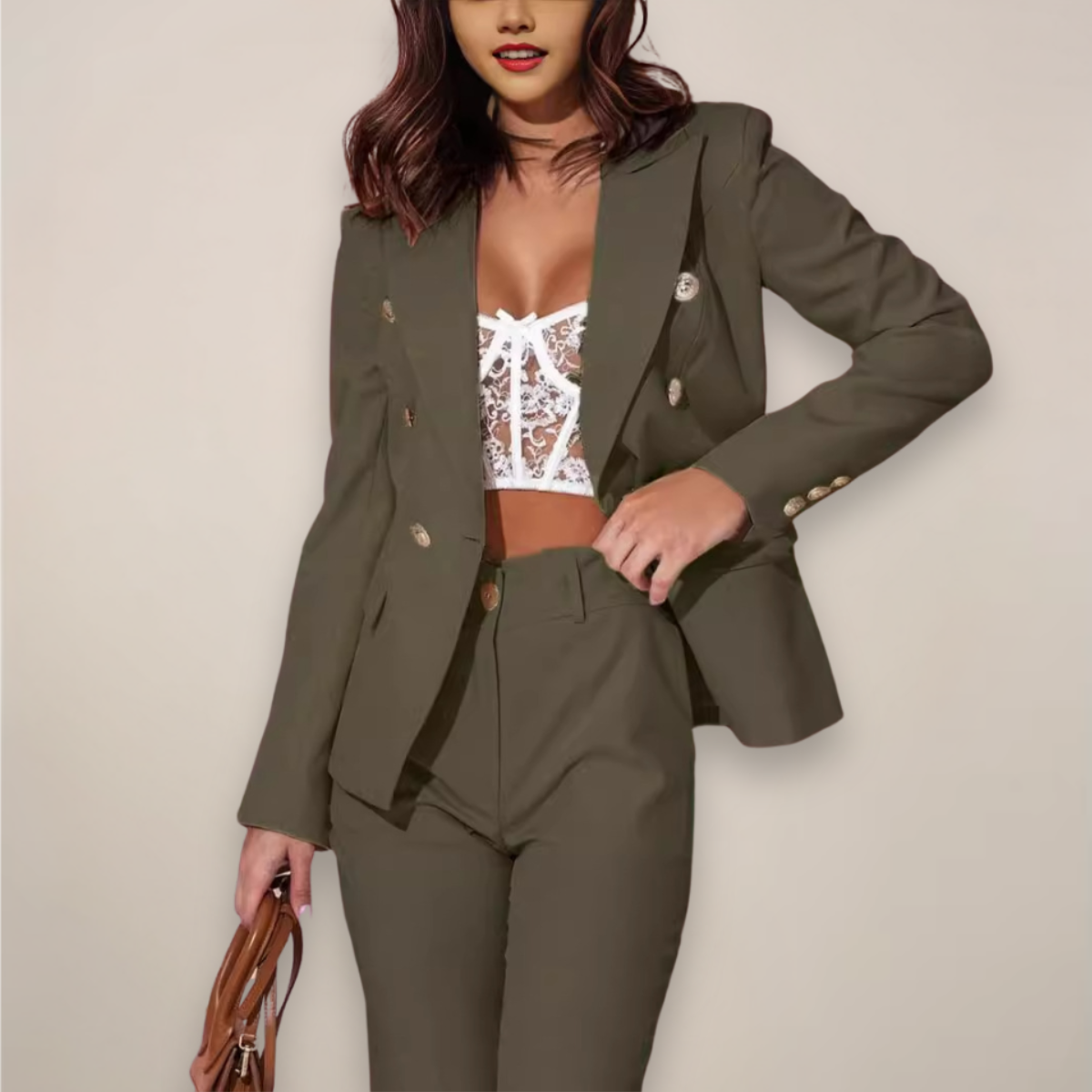Professional 2-Piece Ladies Business Suit - Nocini