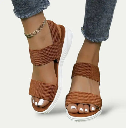 Soft Women's Summer Sandals - Padded Insoles, Adjustable Straps