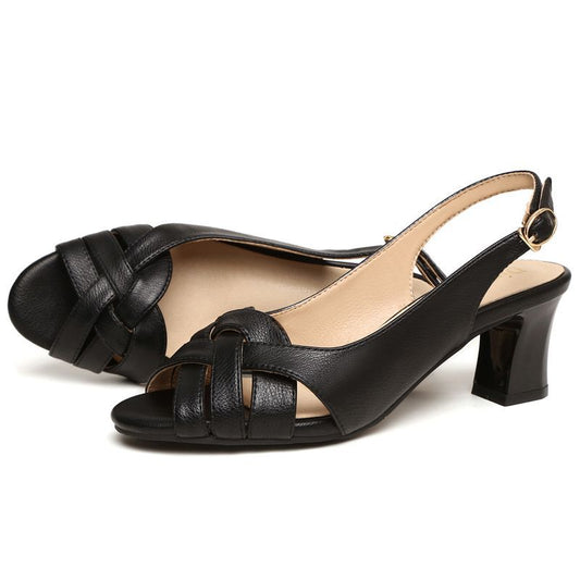 Stylish Chunky High Heel Shoes for Women - Nocini