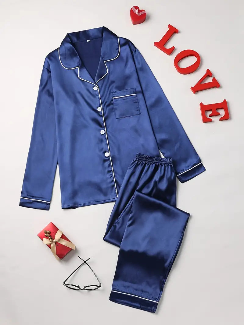 Luxurious Soft Women's Satin Pajama Set