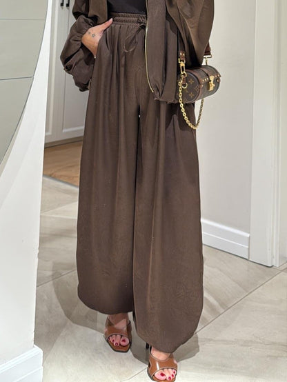 Relaxed Fit Tracksuit Jacket and Pants Set