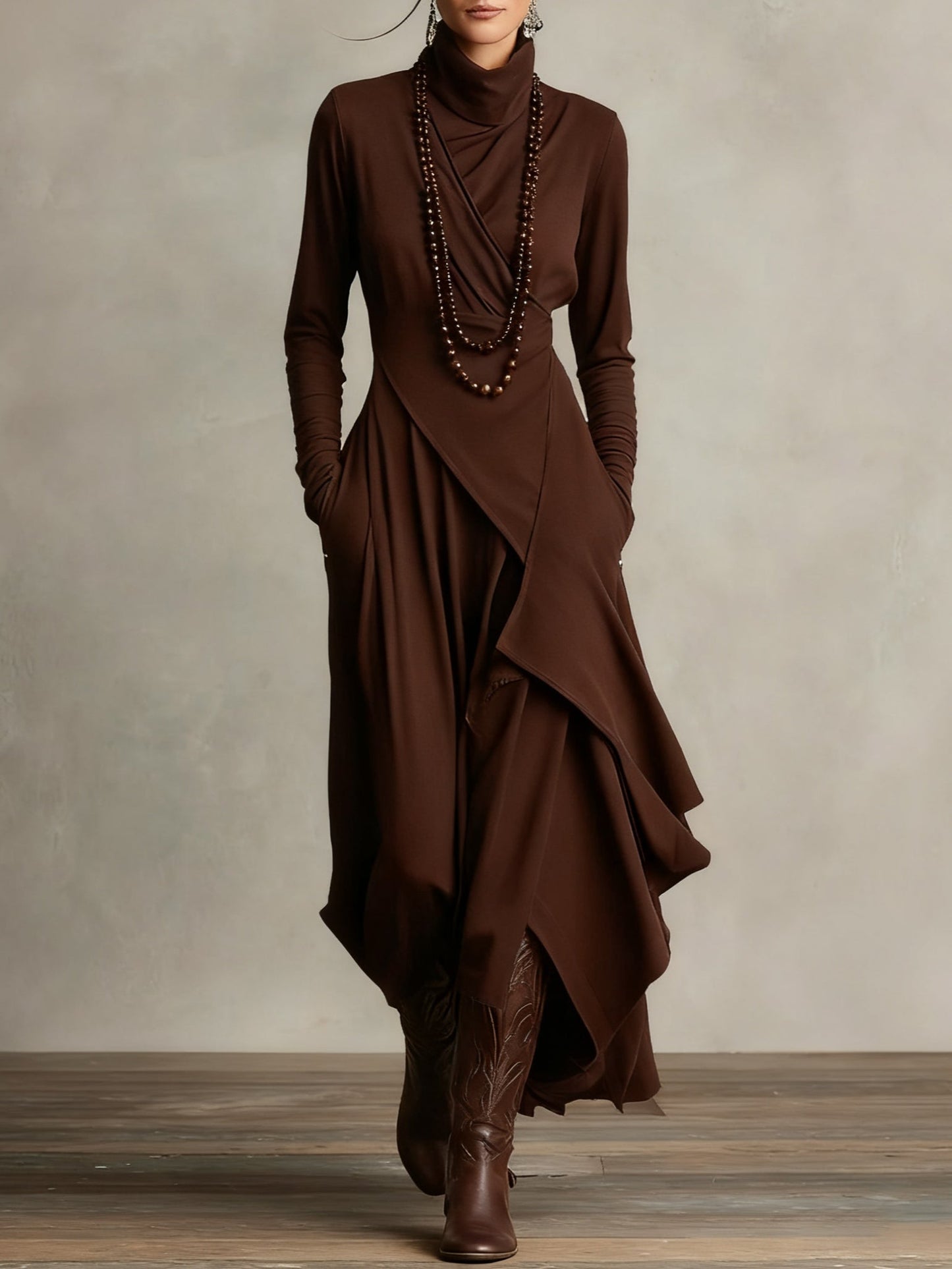 Ladies Long Strapless Summer Dress