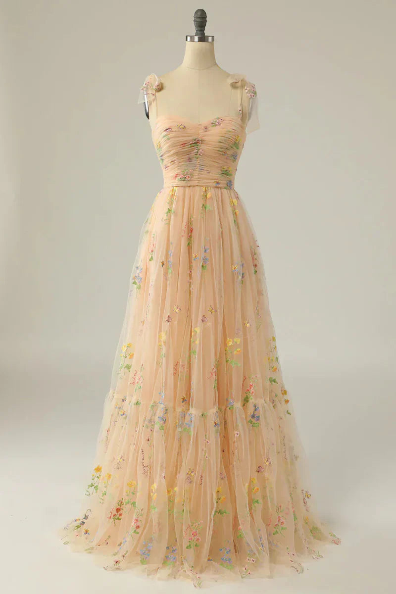 Delicate Floral Wedding Dress
