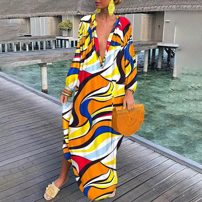 Relaxed Fit Women's Beach Maxi Dress