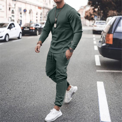 Fashionable Mens Slim Fit Zip Up Tracksuit Set - Nocini