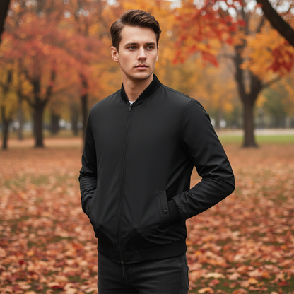 Classic Mens Leather Jacket - Pexav