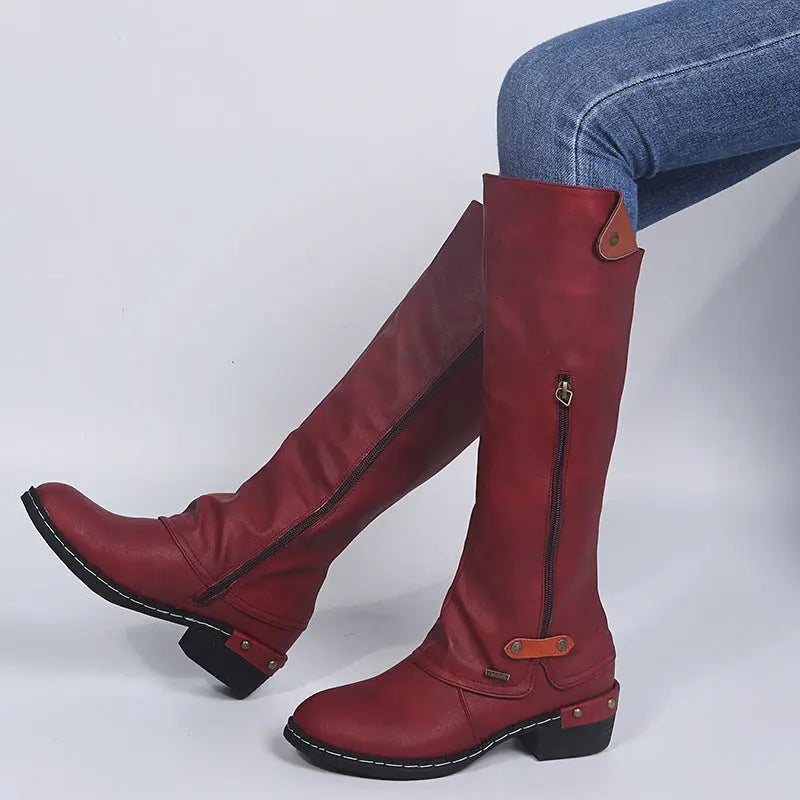 Lace-Up Ankle Boots for Women - Classic Comfortable Design