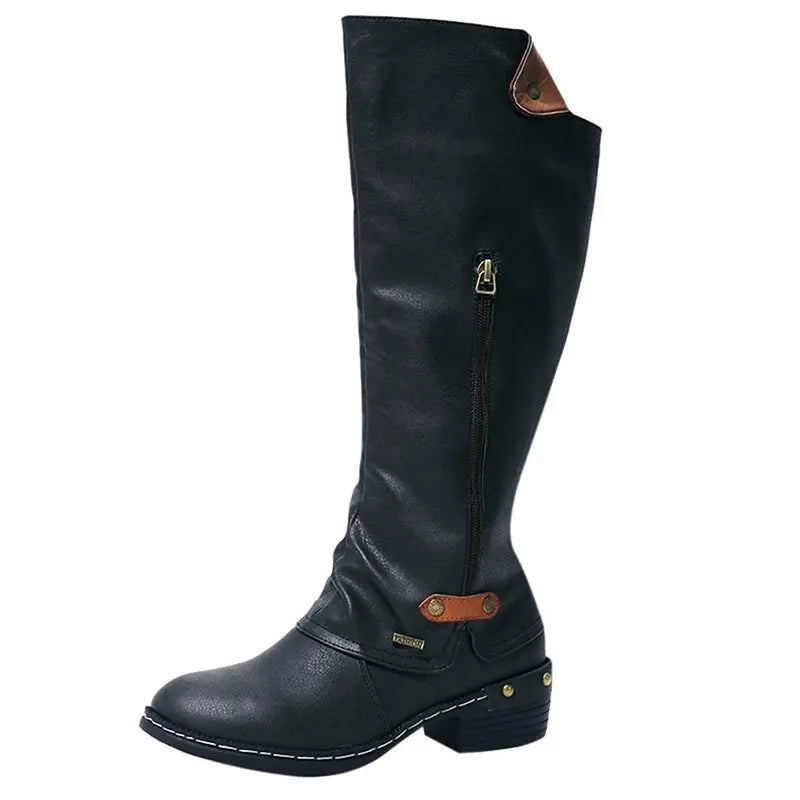 Lace-Up Ankle Boots for Women - Classic Comfortable Design