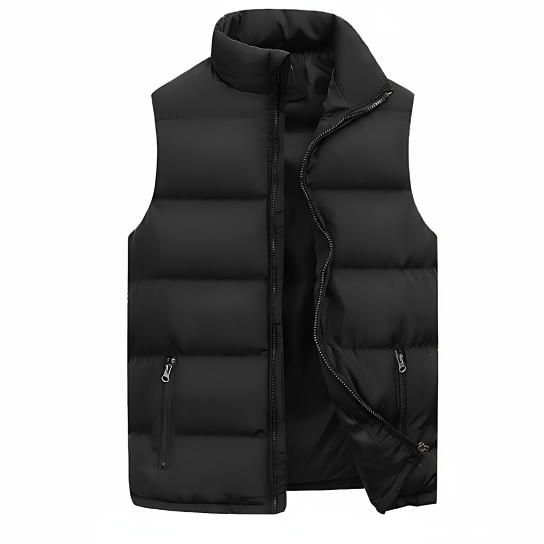 Warm Insulated Quilted Mens Vest - Olytrend