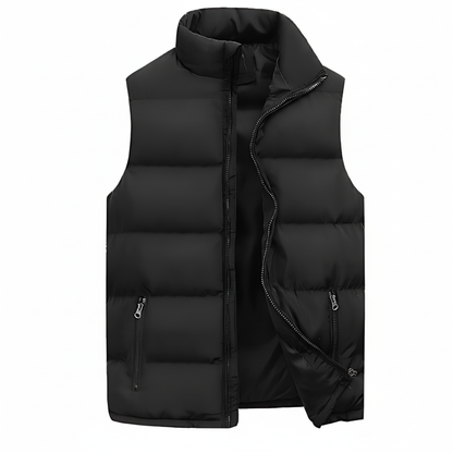 Warm Insulated Quilted Mens Vest - Olytrend