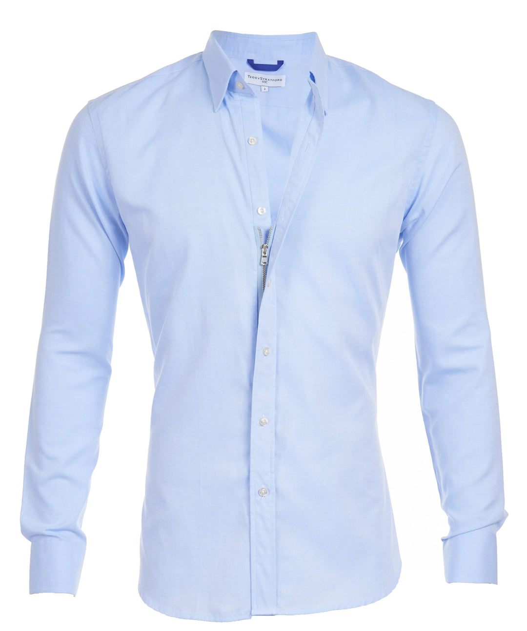 Slim Fit Zip Up Shirt