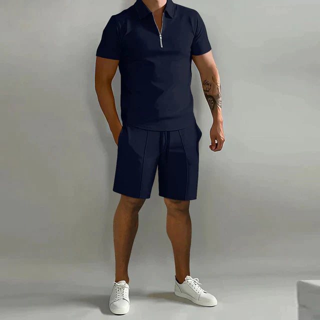 Men's Polo and Shorts Set Comfort Fit