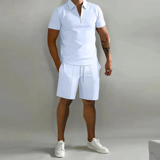 Men's Polo and Shorts Set Comfort Fit