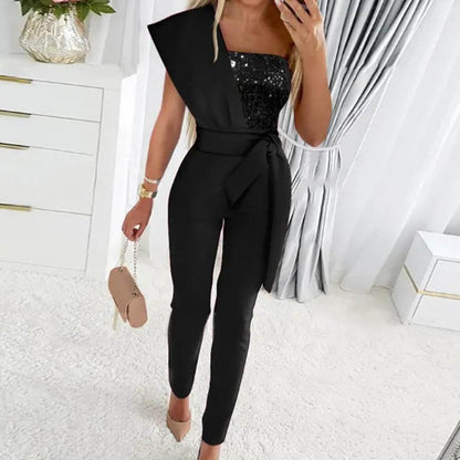 Chic Off Shoulder Women's Jumpsuit