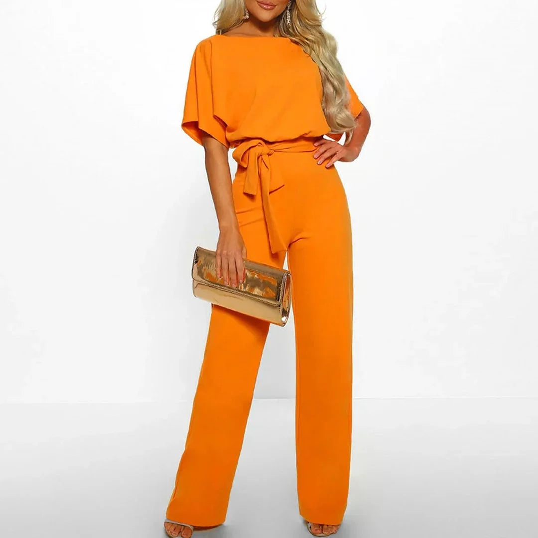 Stylish Female Jumpsuit with Fitted Waist