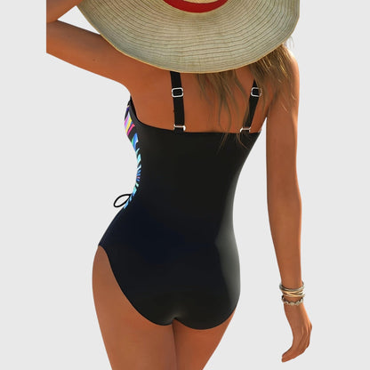 Flexible Swimwear with Crisscross Front for Beach Wear