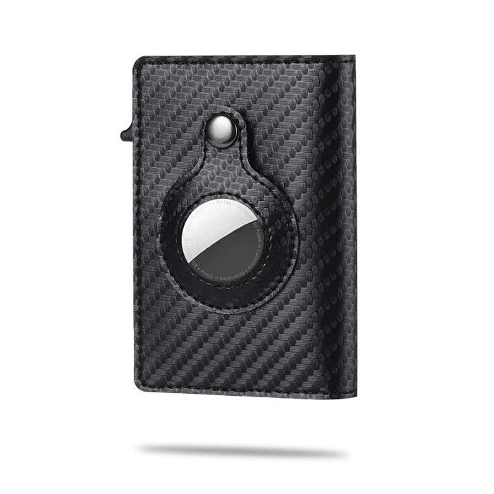 Slim Leather Phone Wallet Tracker