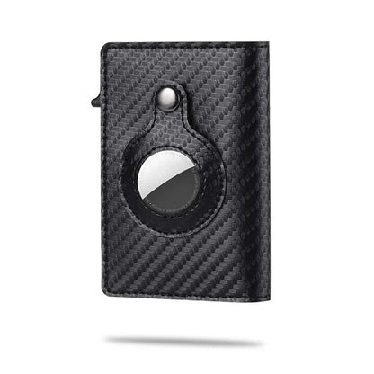 Slim Leather Phone Wallet Tracker