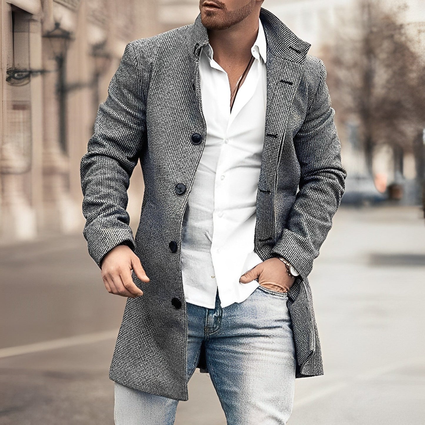 Timeless Men's Waterproof Trench Coat - Nocini