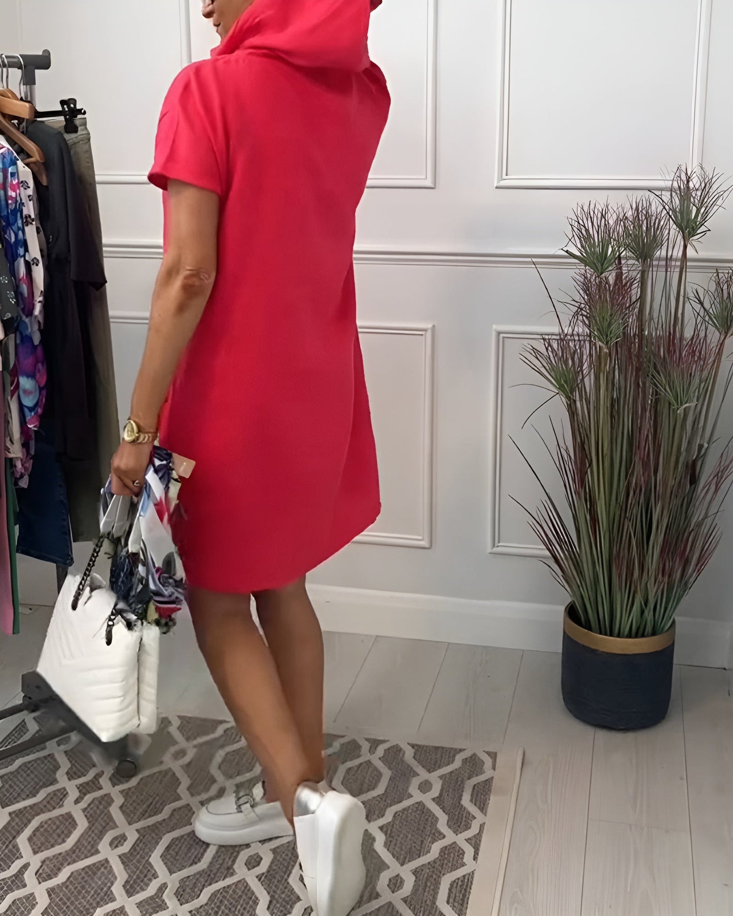 Comfy Casual Hooded Dress