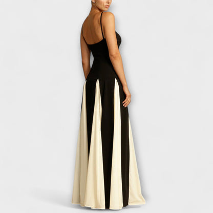 Elegant Floor Length Prom Dress with Tulle Details