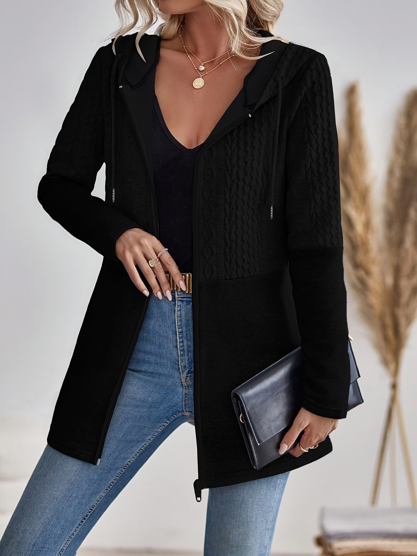 Classic Ladies Zip Up Hooded Sweatshirt