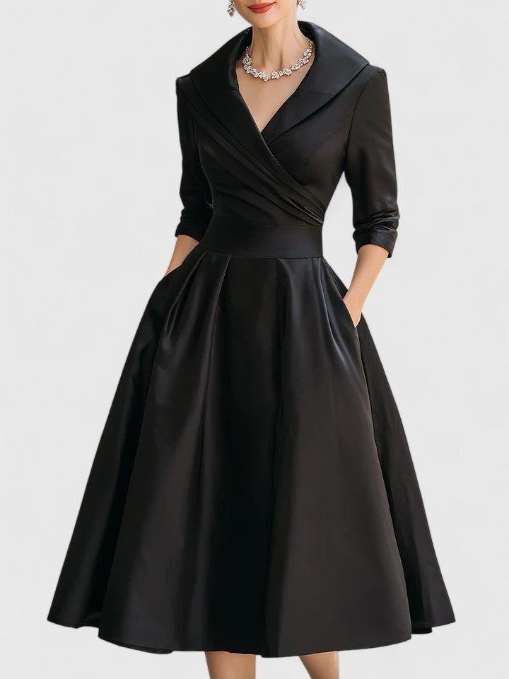 Chic Knee Length Dress - Olytrend