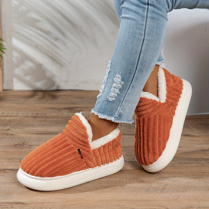 Warm Cozy Women's Slipper Shoes with Grip Soles