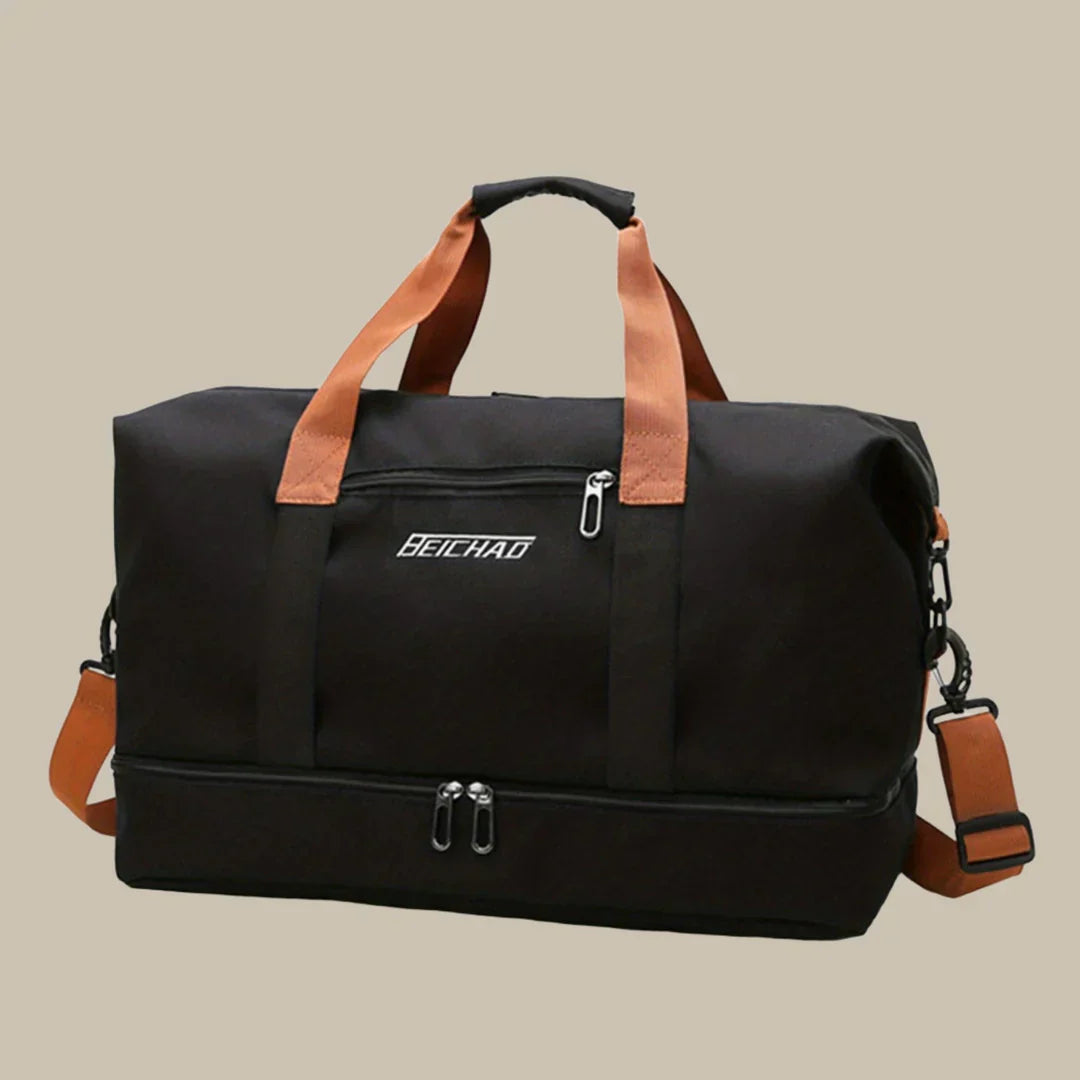Large Capacity Leather Mens Duffel Bag