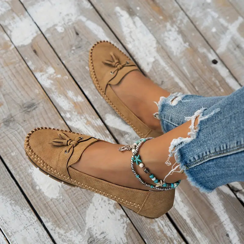 Elegant Bow Slip On Shoes for Women