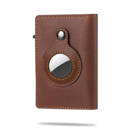 Premium Leather Phone Wallet Tracker