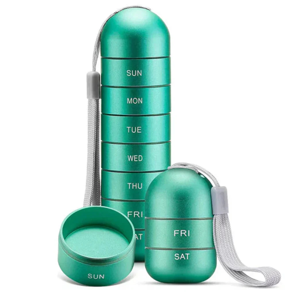 Travel 7 Day Compact Pill Box