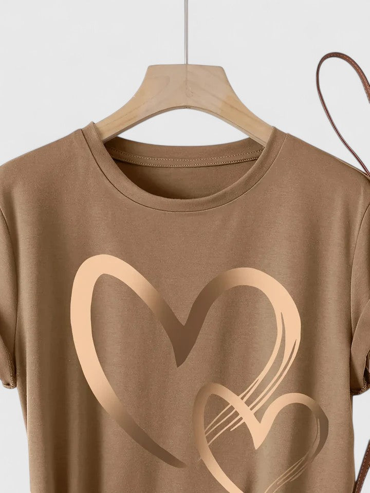 Soft Casual Short Sleeve Tee Shirt