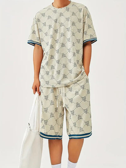 Casual Mens T-shirt and Shorts Set - Nocini