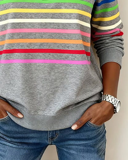 Classic Fit Women's Ribbed Sweatshirt