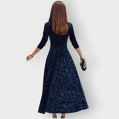 Luxurious Velvet Knee Length Dress