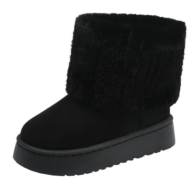 Warm Faux Fur Ankle Boots for Women - Nocini