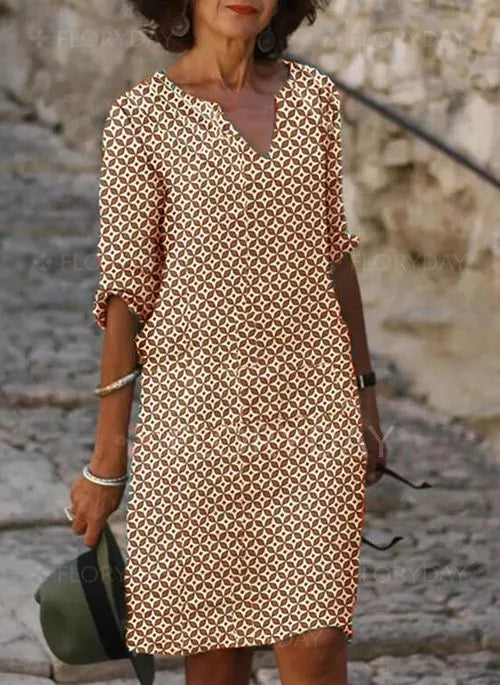 Short Sleeve Casual Mini Dress for Women