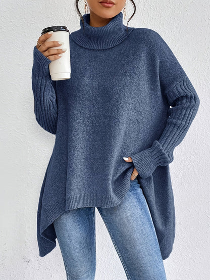 Soft Knitted Crew Neck Sweater - Olytrend