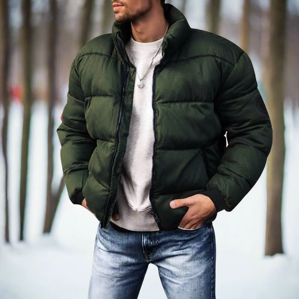 Warm Waterproof Men's Down Puffer Jacket