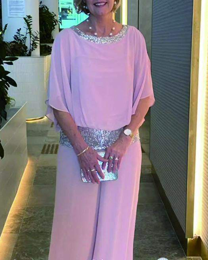 Glittering Sequin Party Dress Outfit - Nocini