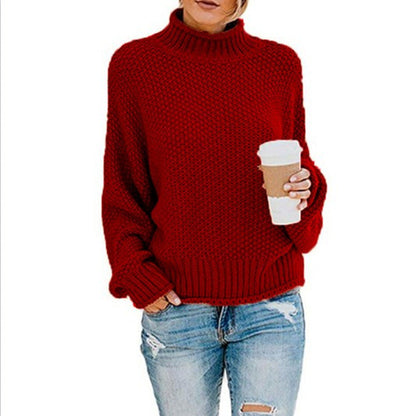 Nadia | Women's Cozy Oversized Crew Neck Knit Sweater