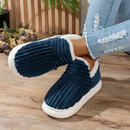Warm Cozy Women's Slipper Shoes with Grip Soles