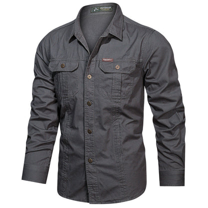 Relaxed Fit Army Style Shirt