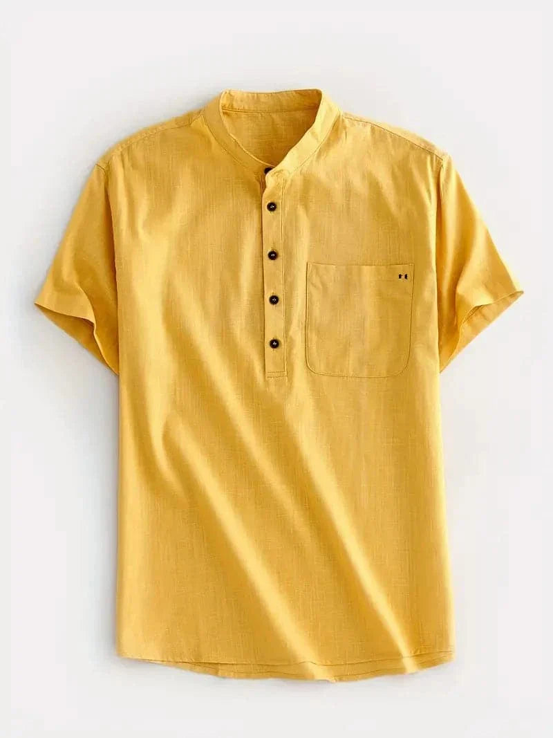 Casual Short Sleeve Button Down Shirt