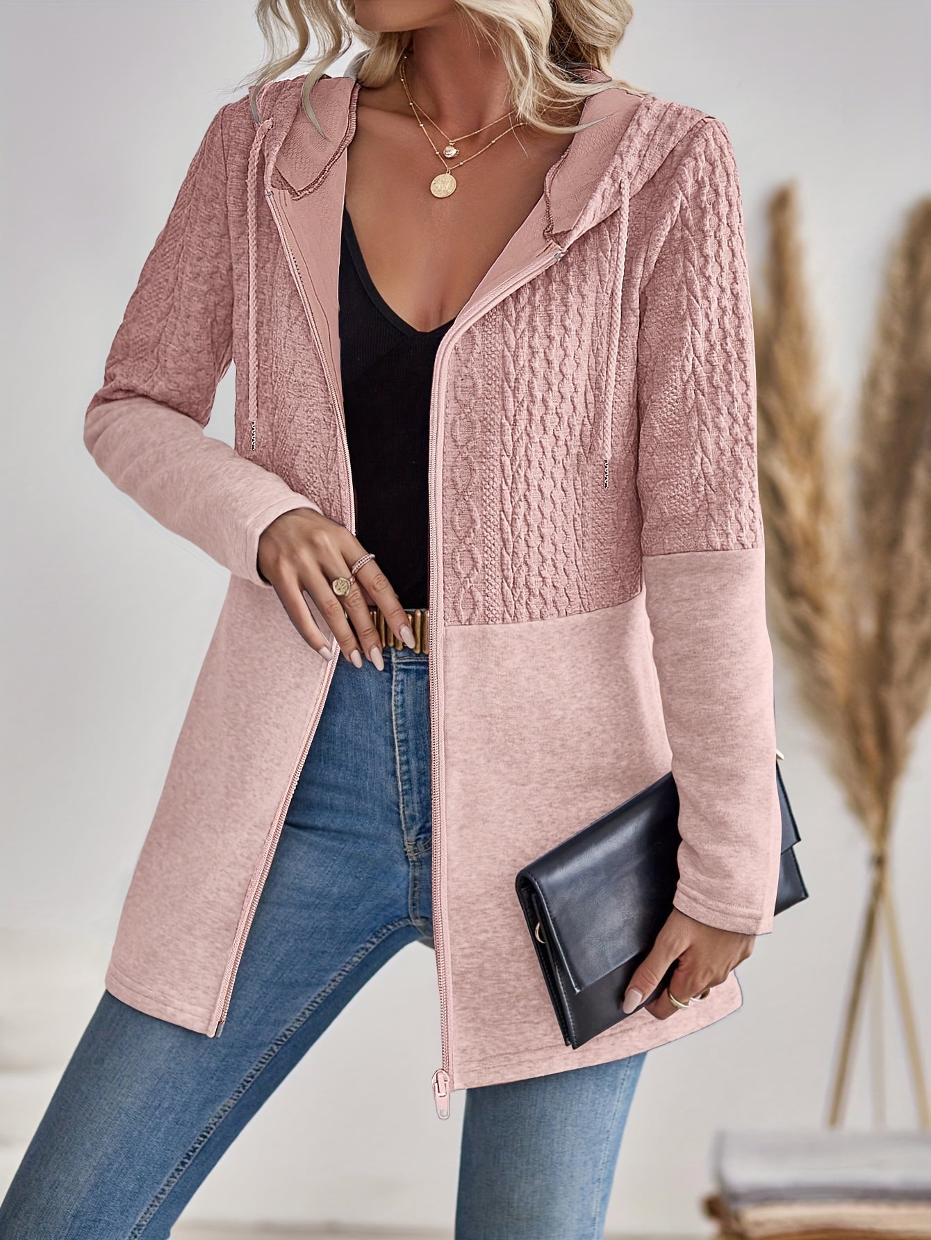 Classic Ladies Zip Up Hooded Sweatshirt