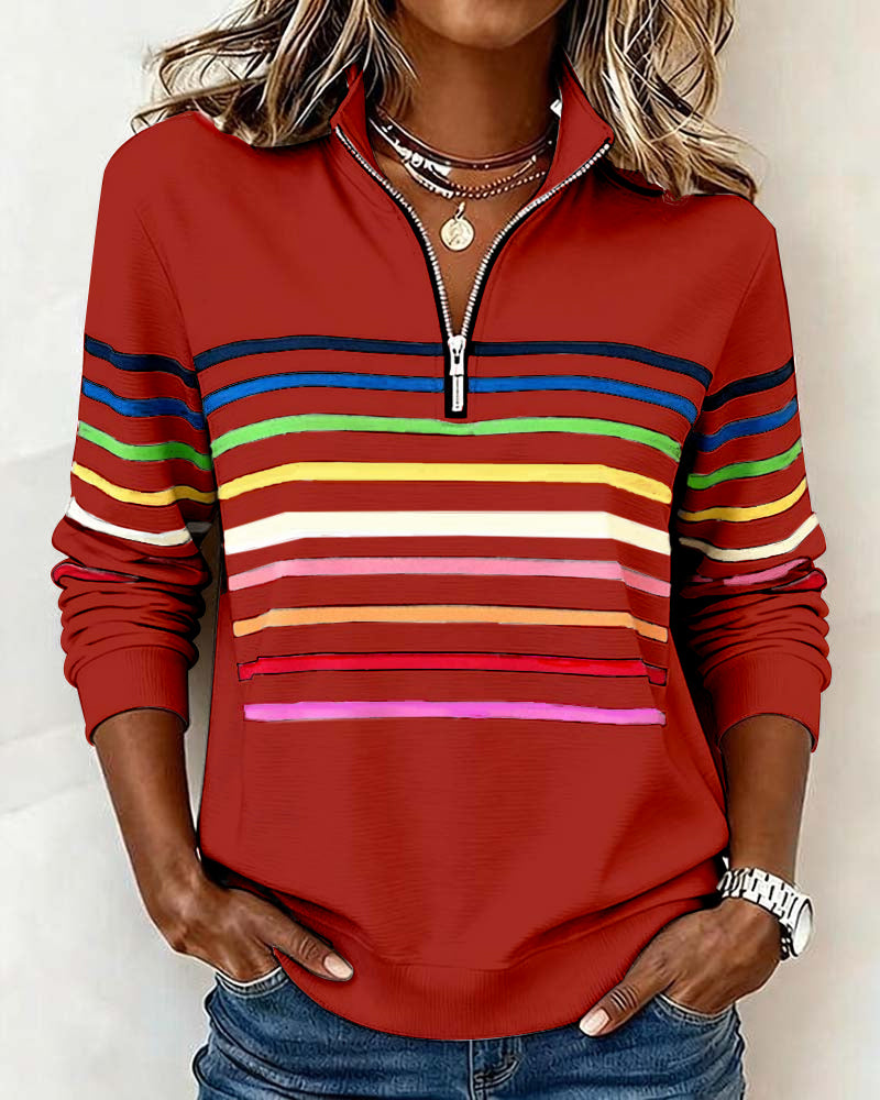 Classic Fit Women's Ribbed Sweatshirt