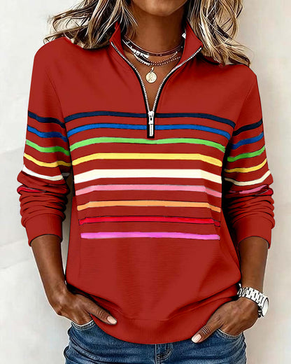 Classic Fit Women's Ribbed Sweatshirt