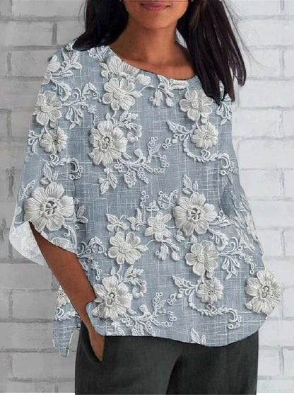 Classic Floral Loose Fit Top
